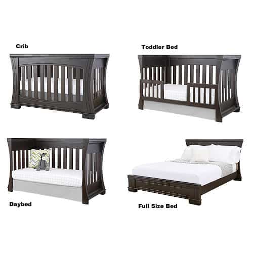 convert queen bed to crib