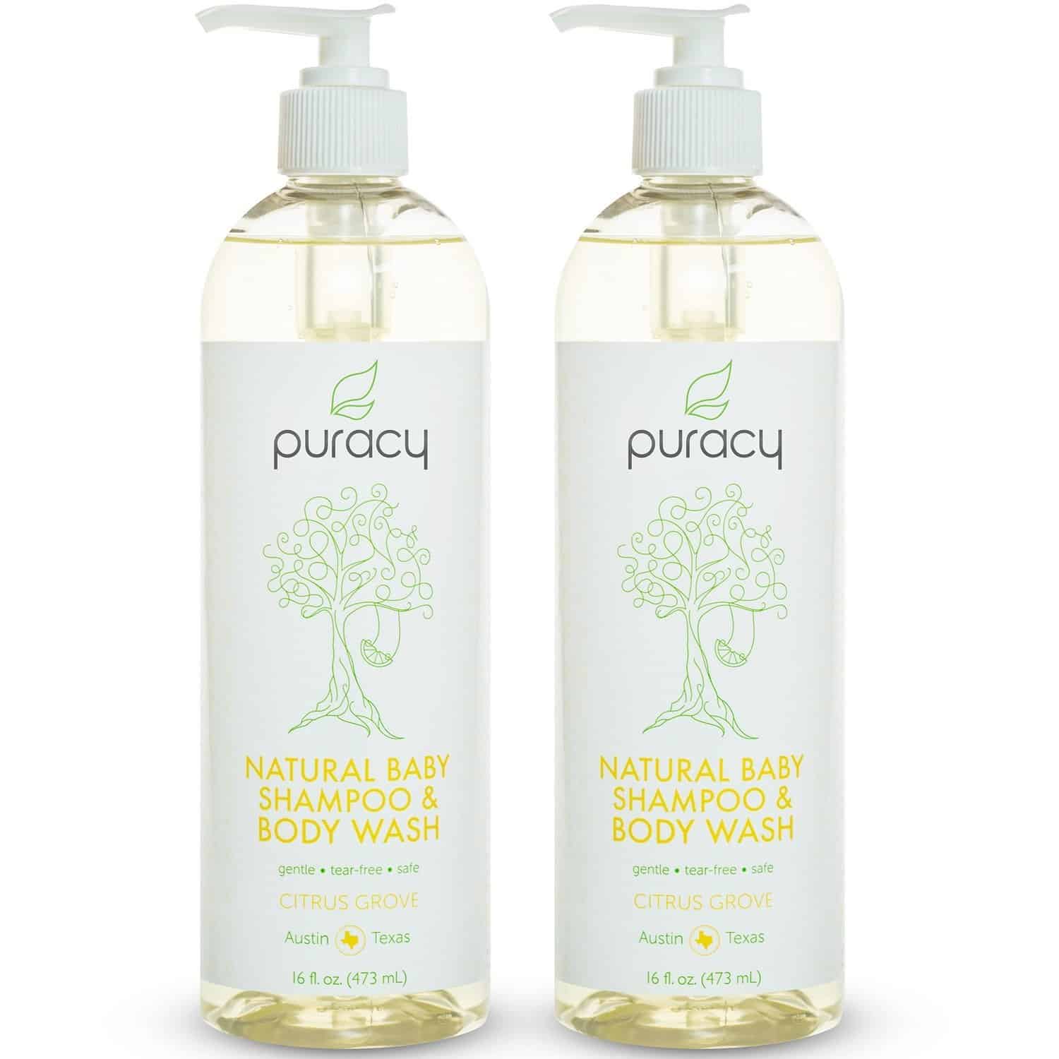 organic baby shampoo and lotion